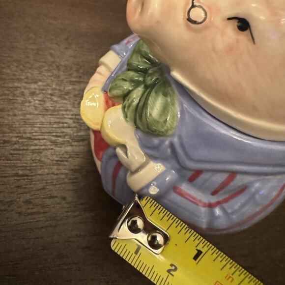 VTG Fitz and Floyd "Bacon and Eggs" Pig Hen Creamer & Sugar 1987 Cottage Core - Picture 16 of 16